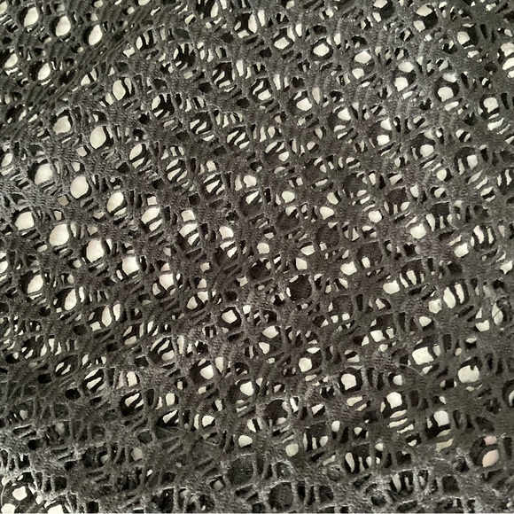 BLACK OPEN WEAVE CARDIGAN, SIZE: L - Picture 11 of 11
